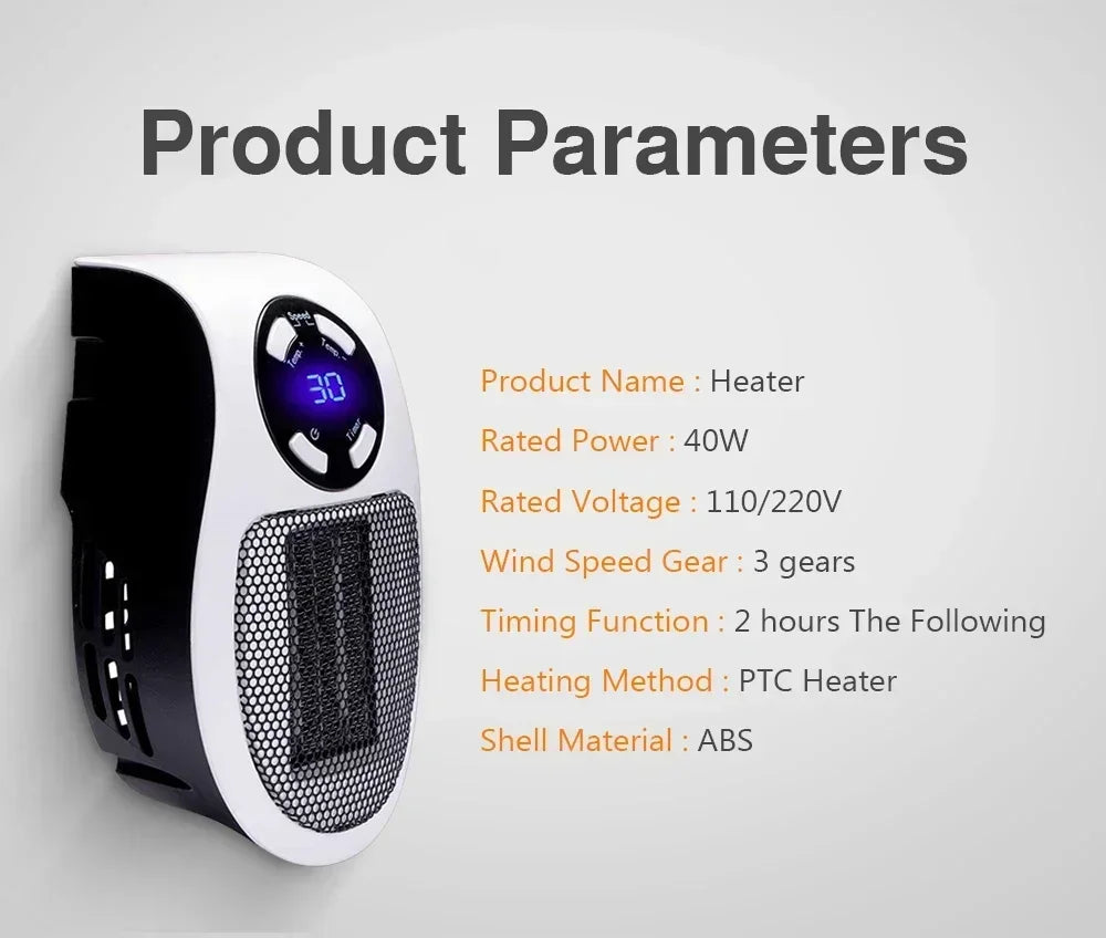 Electric Heater Portable Heater Heating Warm Air Blower Mini Radiator Home Office Warmer Machine for Winter