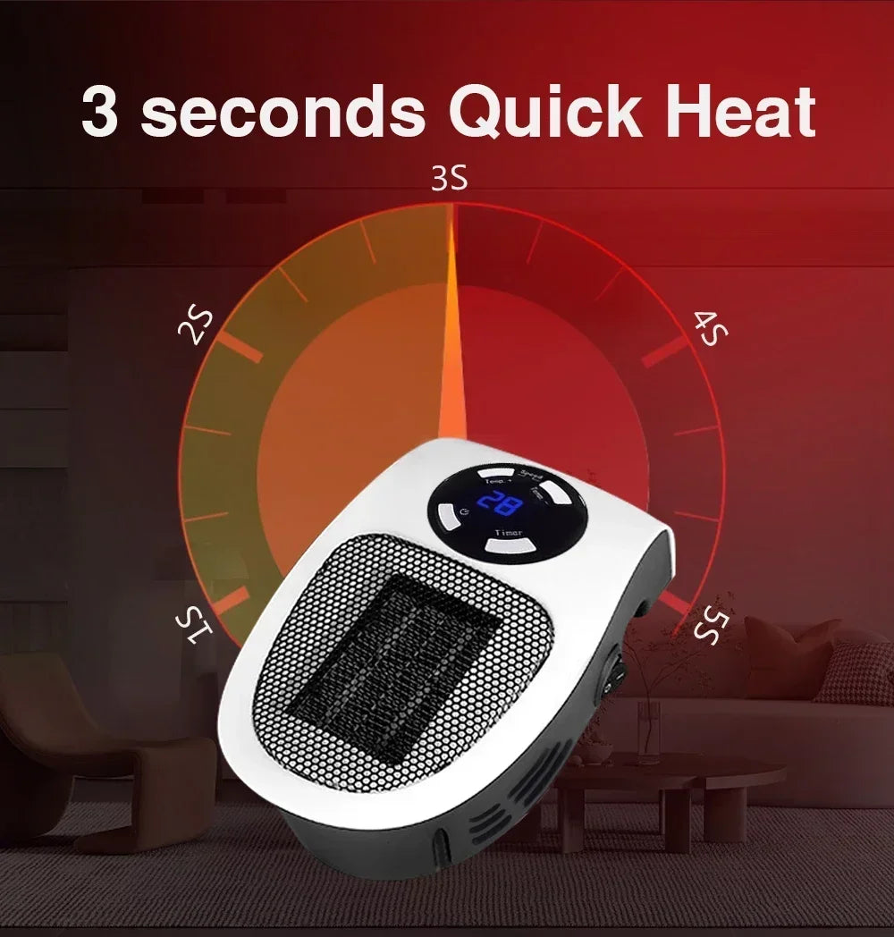 Electric Heater Portable Heater Heating Warm Air Blower Mini Radiator Home Office Warmer Machine for Winter