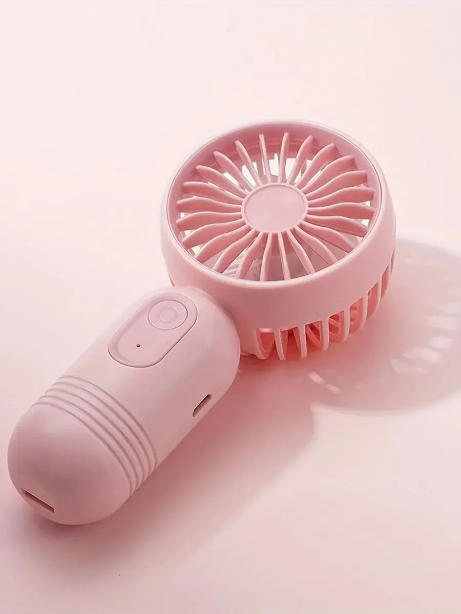 USB Rechargeable Mini Portable Fan With Lightweight Handheld Battery Fan - Perfect For Office, Outdoor, Travel, And Camping Fan