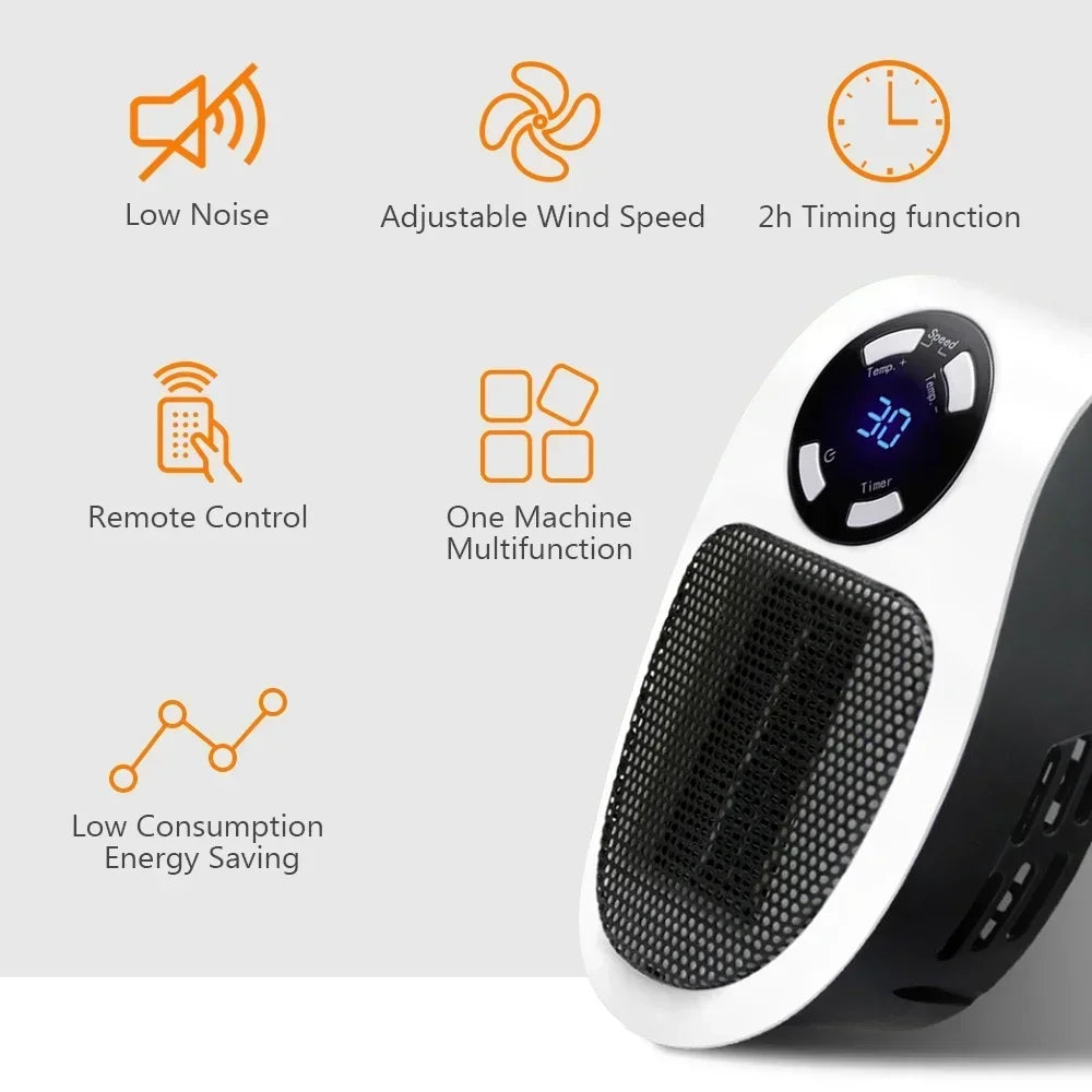 Electric Heater Portable Heater Heating Warm Air Blower Mini Radiator Home Office Warmer Machine for Winter