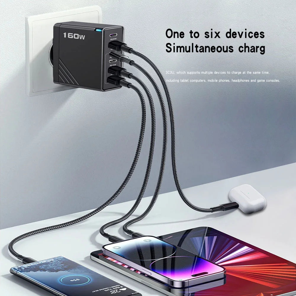 PowerHub 160W Fast Multi-Port Charger TM