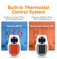Electric Heater Portable Heater Heating Warm Air Blower Mini Radiator Home Office Warmer Machine for Winter