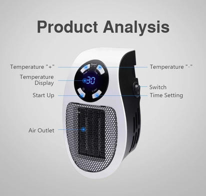 Electric Heater Portable Heater Heating Warm Air Blower Mini Radiator Home Office Warmer Machine for Winter