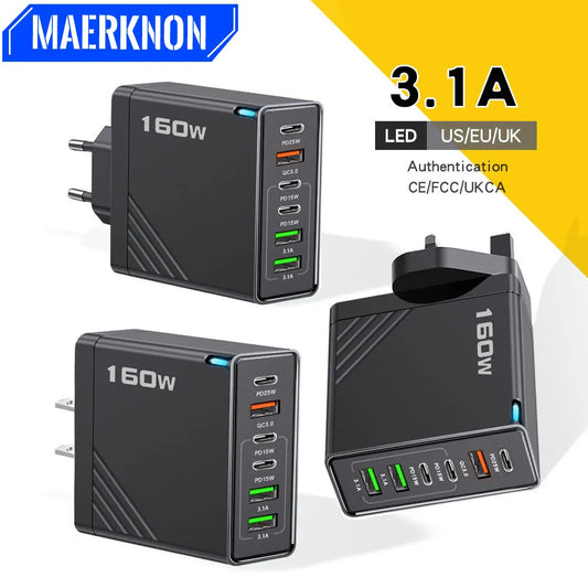 PowerHub 160W Fast Multi-Port Charger TM